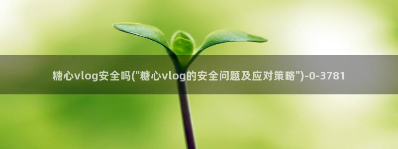 除了糖心vlog还有哪些